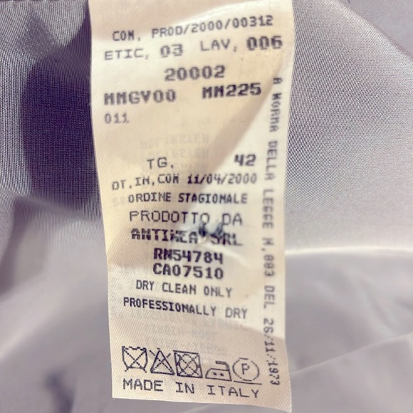 Vintage Armani Collezioni Winter 2000 Virgin Wool Boucle blazer size 6 Italy - Picture 5 of 6